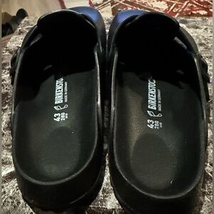 Birkenstock Black Boston with Buckle